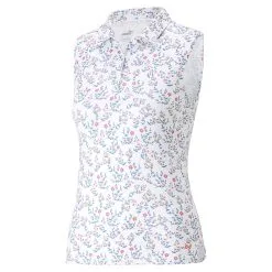 PUMA Golf Girl's MATTR Micro Florals SL Golf Polo