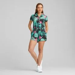 PUMA Golf Women's PUMA X PTC Paradise Camp Golf Shirt -Golf Shop exxebknioer5t2ioxo2n