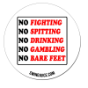 SwingJuice Unisex Sticker Golf Follow The Rules White O/S