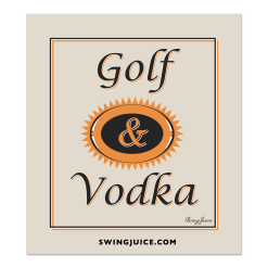 SwingJuice Unisex Sticker Golf Golf & Craft Vodka Tan O/S