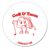 SwingJuice Unisex Sticker Golf Golf & Tacos White O/S