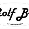 SwingJuice Unisex Sticker Golf Golf Bro White O/S