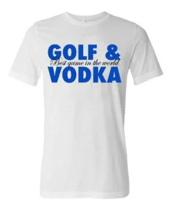 SwingJuice Short Sleeve Unisex T-Shirt Golf & Vodka