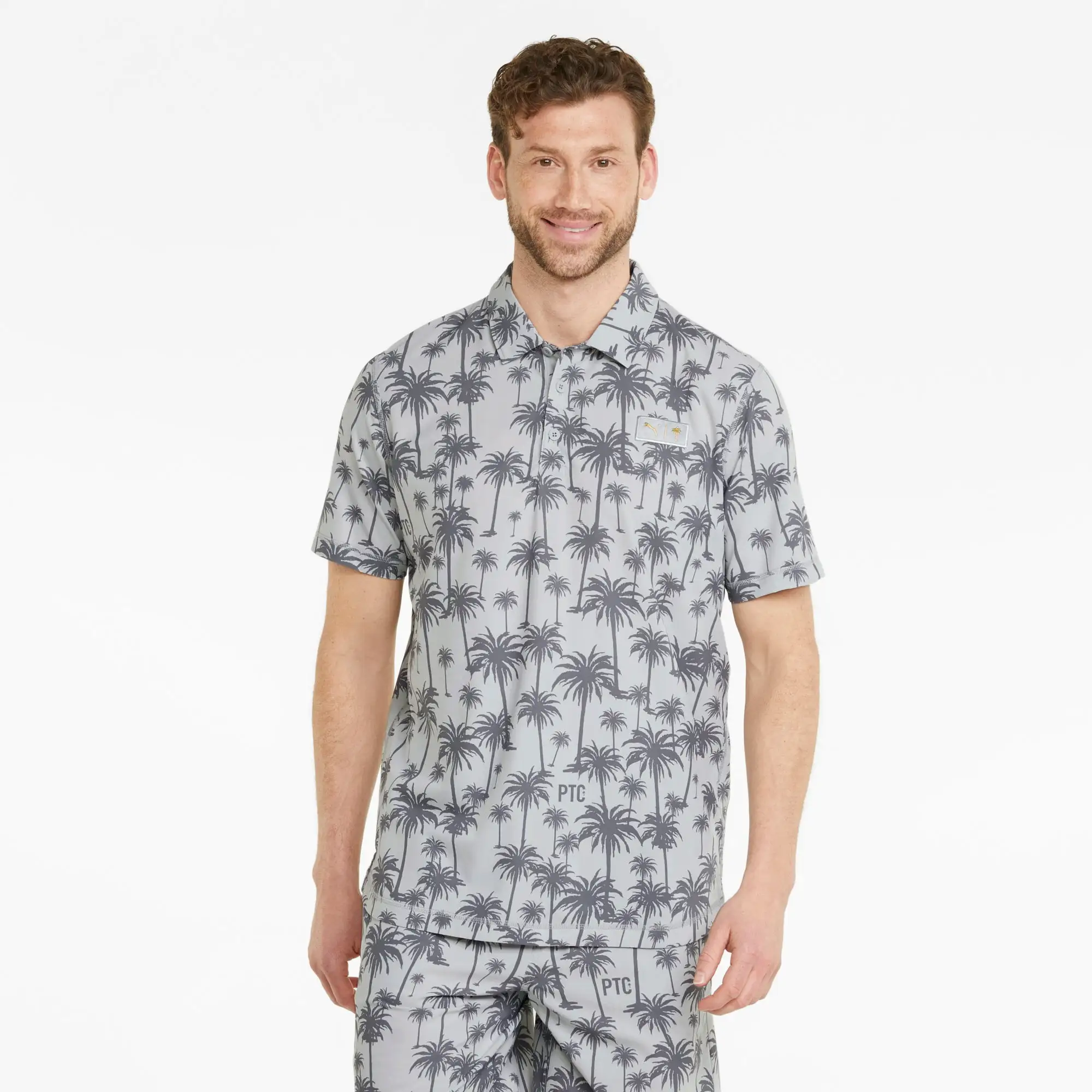 PUMA Golf PUMA X PTC Palm Golf Polo 4 PUMA Golf PUMA X PTC Palm Golf Polo - Image 2