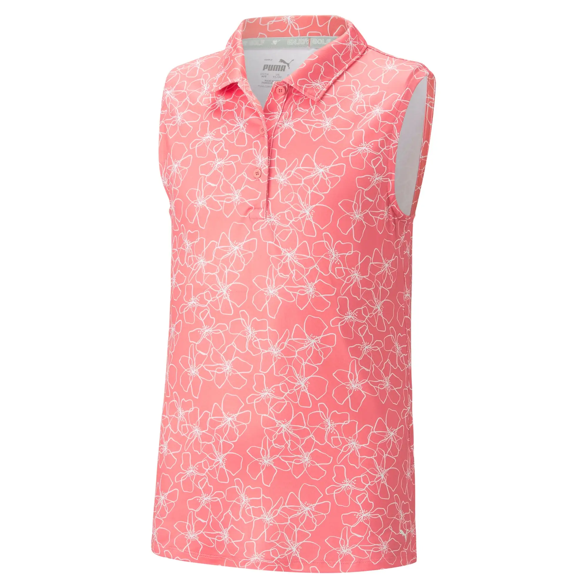 PUMA Golf Girl's CLOUDSPUN Island SL Golf Polo 7 PUMA Golf Girl's CLOUDSPUN Island SL Golf Polo - Image 5