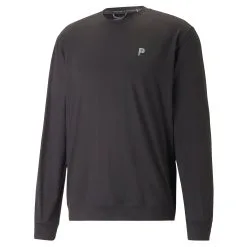 PUMA Golf PUMA X PTC Midnight Crewneck Golf Sweatshirt -Golf Shop ktcacfmk5vcuat5pzjzq