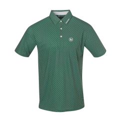 SwingJuice Short Sleeve Men's Performance Polo Golf Medalist -Golf Shop medalist polo pine green