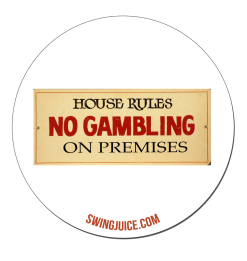 SwingJuice Unisex Sticker Golf House Rules White O/S