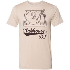 SwingJuice Short Sleeve Unisex T-Shirt Baseball Clubhouse DJ -Golf Shop swingjuice baseball clubhouse dj short sleeve tee tan