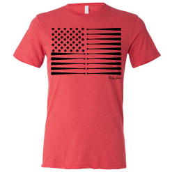SwingJuice Short Sleeve Unisex T-Shirt Baseball Flag
