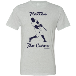 SwingJuice Short Sleeve Unisex T-Shirt Baseball Flatten The Curve -Golf Shop swingjuice baseball flatten the curve short sleeve unisex t shirt light grey 055bbf88 e050 4712 804f 8f44ab4aad0a