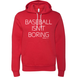 SwingJuice Long Sleeve Unisex Hoodie Official Baseball Isn't Boring