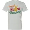 SwingJuice Short Sleeve Unisex T-Shirt Peace, Love And Baseball -Golf Shop swingjuice baseball peace love baseball short sleeve unisex t shirt light grey