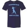 SwingJuice Short Sleeve Unisex T-Shirt Baseball Powder Blue