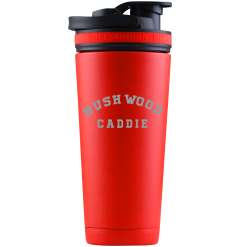 SwingJuice Ice Shaker Unisex Bottle Golf Bushwood Caddie Red 26 Oz.