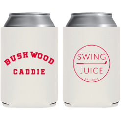 SwingJuice Unisex Koozie Golf Bushwood Caddie White O/S