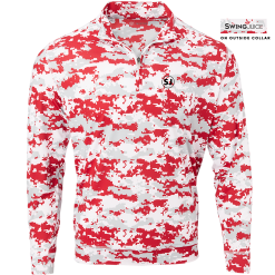 SwingJuice Long Sleeve Men's Performance Quarter Zip Golf Camo -Golf Shop swingjuice camo performance 1 4 zip long sleeve mens pullover crimson