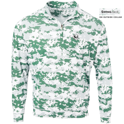 SwingJuice Long Sleeve Men's Performance Quarter Zip Golf Camo -Golf Shop swingjuice camo performance 1 4 zip long sleeve mens pullover pine green