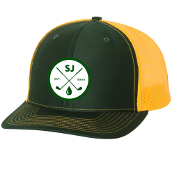 SwingJuice Trucker Unisex Hat Golf Classic Green-Yellow O/S