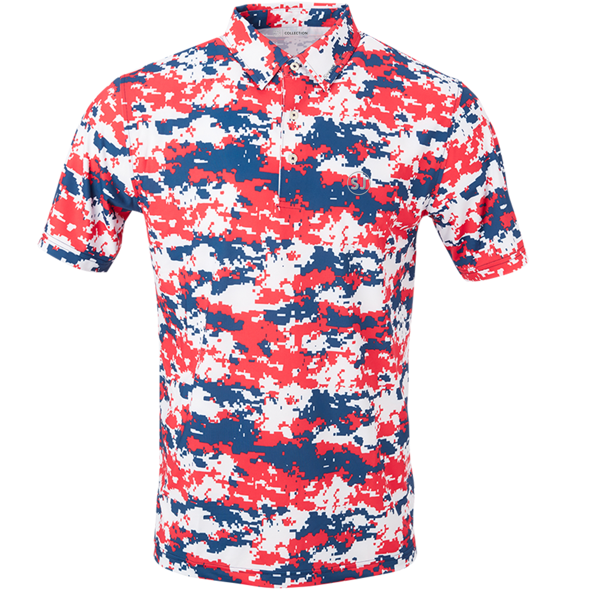SwingJuice Short Sleeve Men's Performance Polo Golf Camo 4 SwingJuice Short Sleeve Men's Performance Polo Golf Camo - Image 2