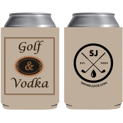 SwingJuice Unisex Koozie Golf Golf & Craft Vodka Tan O/S