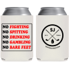 SwingJuice Unisex Koozie Golf Follow The Rules White O/S