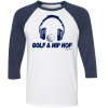 SwingJuice Three Quarter Sleeve Mens Raglan T-Shirt Golf & Hip Hop