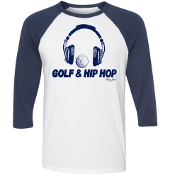 SwingJuice Three Quarter Sleeve Mens Raglan T-Shirt Golf & Hip Hop