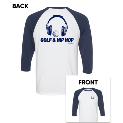 SwingJuice Three Quarter Sleeve Mens Raglan T-Shirt Golf & Hip Hop New