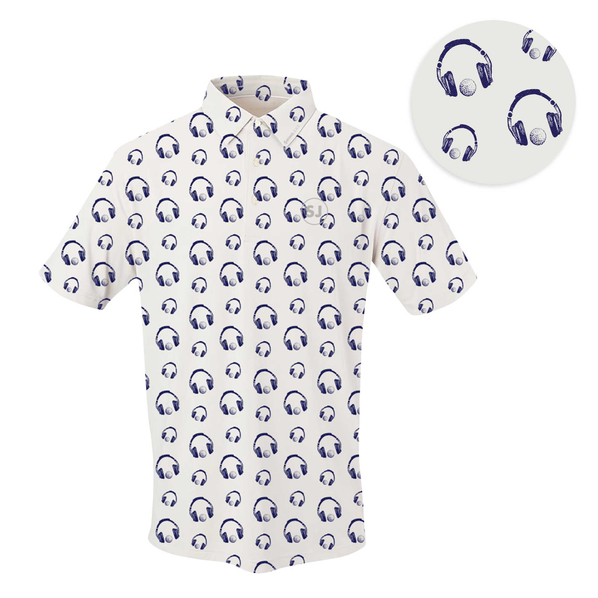 SwingJuice Short Sleeve Men's Performance Polo Golf & Hip Hop 4 SwingJuice Short Sleeve Men's Performance Polo Golf & Hip Hop - Image 2