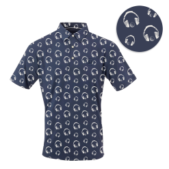 SwingJuice Short Sleeve Men's Performance Polo Golf & Hip Hop 8 SwingJuice Short Sleeve Men's Performance Polo Golf & Hip Hop -Golf Shop swingjuice golf hip hop performance polo navy close up