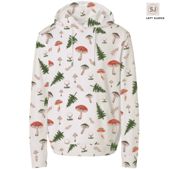 SwingJuice Long Sleeve Men's Performance Hoodie Golf Mushrooms