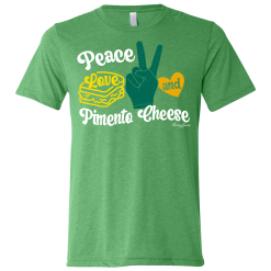 SwingJuice Short Sleeve Unisex T-Shirt Golf Peace, Love & Pimento Cheese