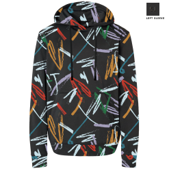 SwingJuice Long Sleeve Men's Performance Hoodie Golf Strokes