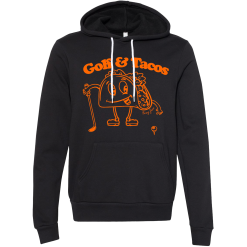 SwingJuice Long Sleeve Unisex Hoodie Golf & Tacos Glow In The Dark