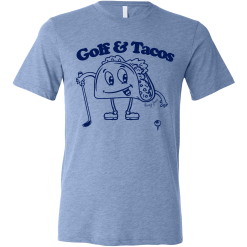 SwingJuice Short Sleeve Unisex T-Shirt Golf & Tacos -Golf Shop swingjuice golf tacos unisex short sleeve tee blue 24a41338 2fa4 4ece b02c 13979553d597