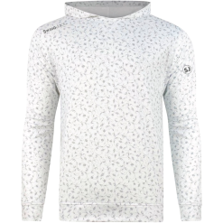 SwingJuice Long Sleeve Men's Performance Hoodie Golf Vineyard -Golf Shop swingjuice golf vineyard performance hoodie white