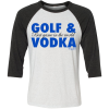 SwingJuice Three Quarter Sleeve Mens Raglan T-Shirt Golf & Vodka