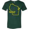 SwingJuice Short Sleeve Unisex T-Shirt Golf Wisconsin