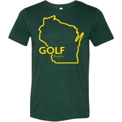 SwingJuice Short Sleeve Unisex T-Shirt Golf Wisconsin