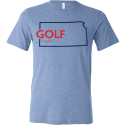 SwingJuice Short Sleeve Unisex T-shirt Golf Kansas