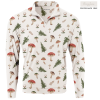 SwingJuice Long Sleeve Men's Performance Quarter Zip Golf Mushrooms