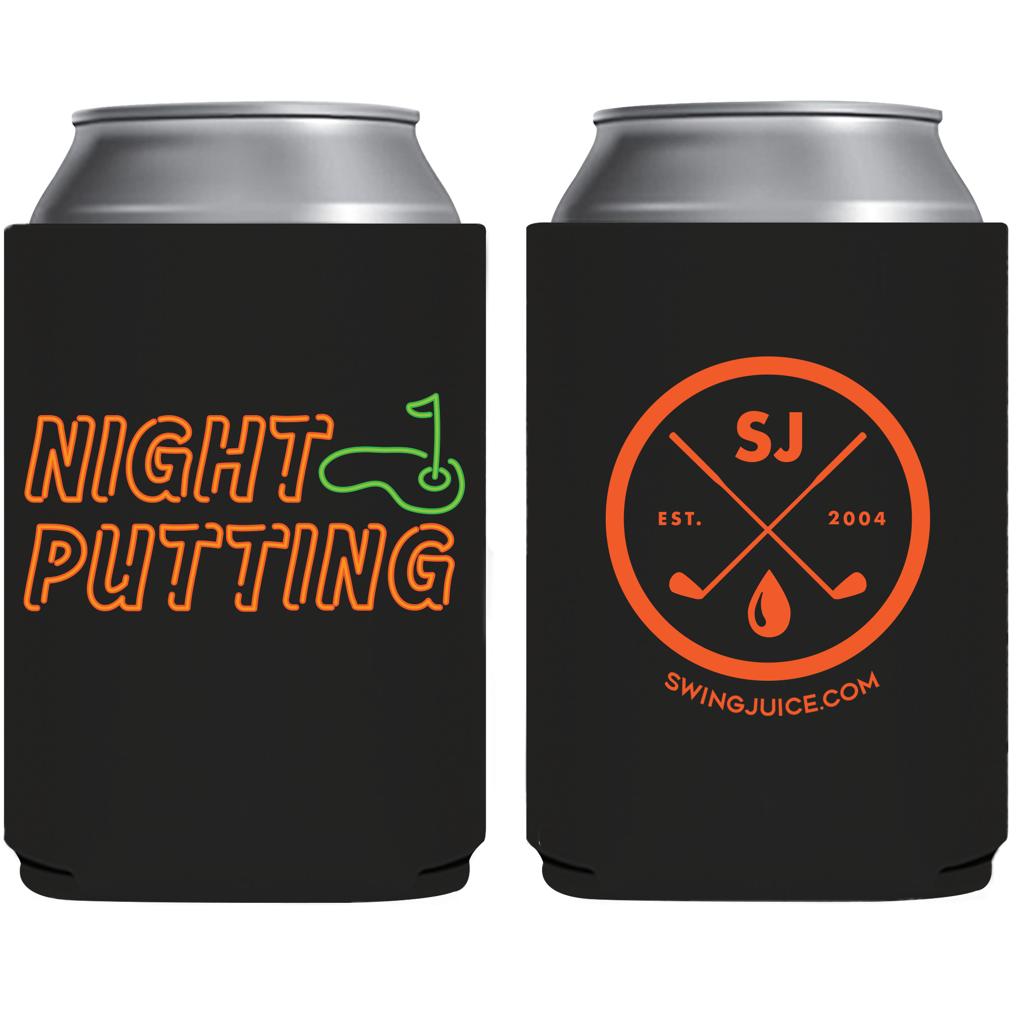 SwingJuice Unisex Koozie Golf Night Putting Orange O/S 3 SwingJuice Unisex Koozie Golf Night Putting Orange O/S