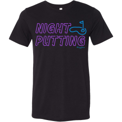 SwingJuice Short Sleeve Unisex T-Shirt Golf Night Putting