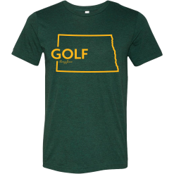 SwingJuice Short Sleeve Unisex T-shirt Golf North Dakota