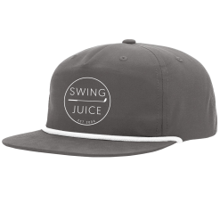 SwingJuice Rope Unisex Golf Hat -Golf Shop swingjuice retro golf rope hat charcoal white
