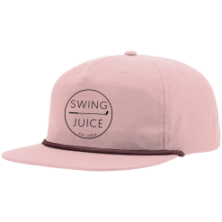 SwingJuice Rope Unisex Golf Hat -Golf Shop swingjuice retro golf rope hat pale peach maroon