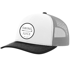SwingJuice Trucker Unisex Golf Hat -Golf Shop swingjuice retro trucker hat white