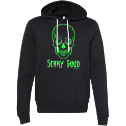 SwingJuice Long Sleeve Unisex Hoodie Golf Scary Good Glow In The Dark