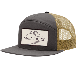 SwingJuice Trucker Unisex Hat Golf SJ Woods -Golf Shop swingjuice sj woods trucker hat charcoal gold 4c33adbf 6ca7 4e94 aa9f 3560dbff4b81